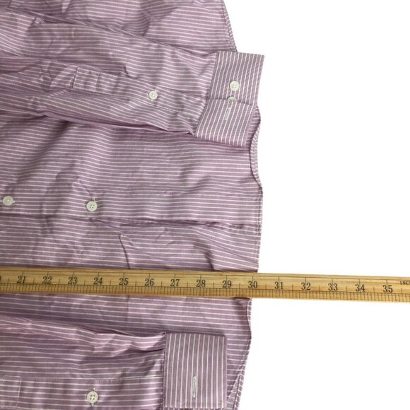 Michael Kors Men's LS Dress Shirt Regular Fit Airsoft Stretch Purple XL 17 34/35 - Picture 9 of 12